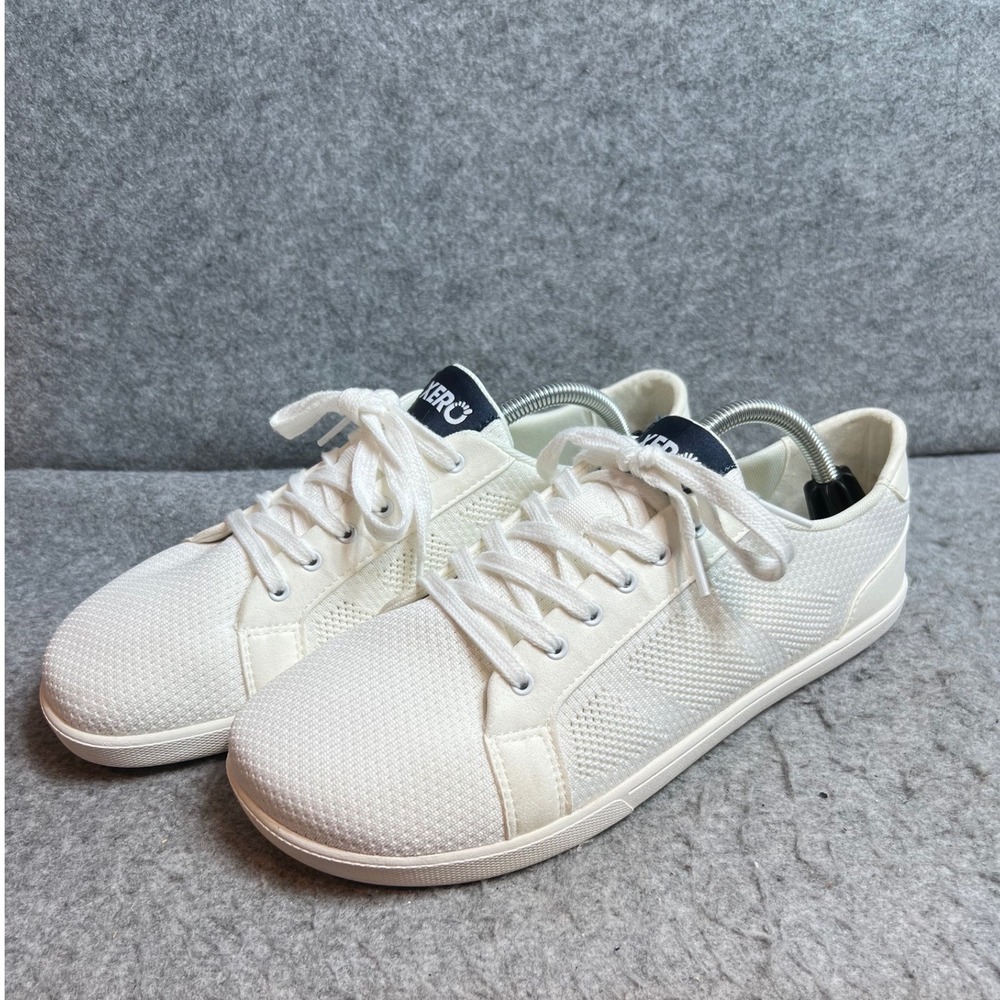 Xero Shoes Dillon Mens Knit White Barefoot Minimalist Low Top Sneakers Size 11.5